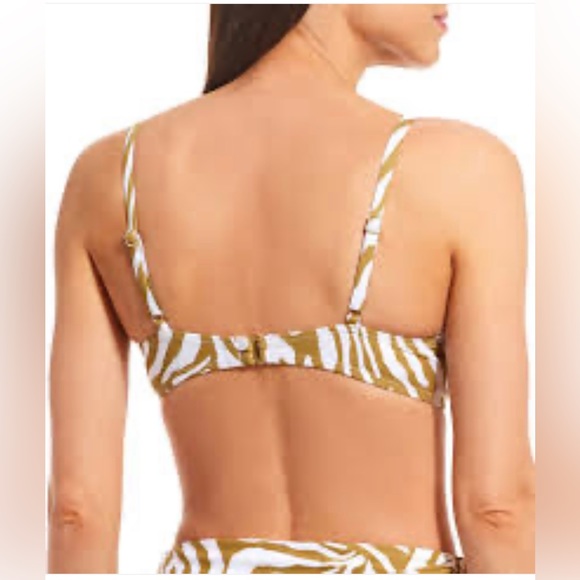 ANTONIO Melani Poolside Tie Front Bralette Swim Top size XL NWT - Picture 2 of 8